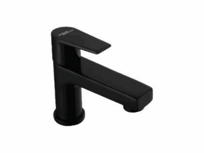 PILLAR COCK IN CHROME BLACK