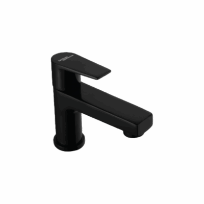 PILLAR COCK IN CHROME BLACK