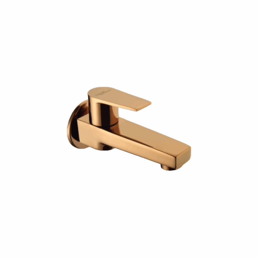 BIB COCK WITH WALL FLANGE IN ROSE GOLD
