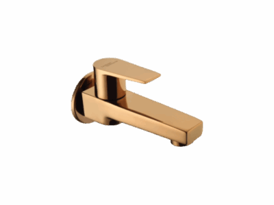BIB COCK WITH WALL FLANGE IN ROSE GOLD