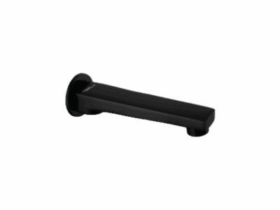 BATHTUB SPOUT IN CHROME BLACK