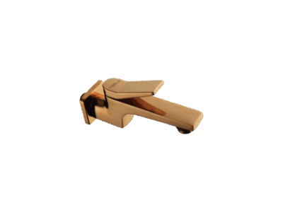 BIB COCK WITH WALL FLANGE IN ROSE GOLD