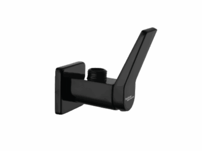 ANGULAR STOP COCK WITH WALL FLANGE IN CHROME BLACK