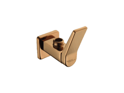 ANGULAR STOP COCK WITH WALL FLANGE IN ROSE GOLD
