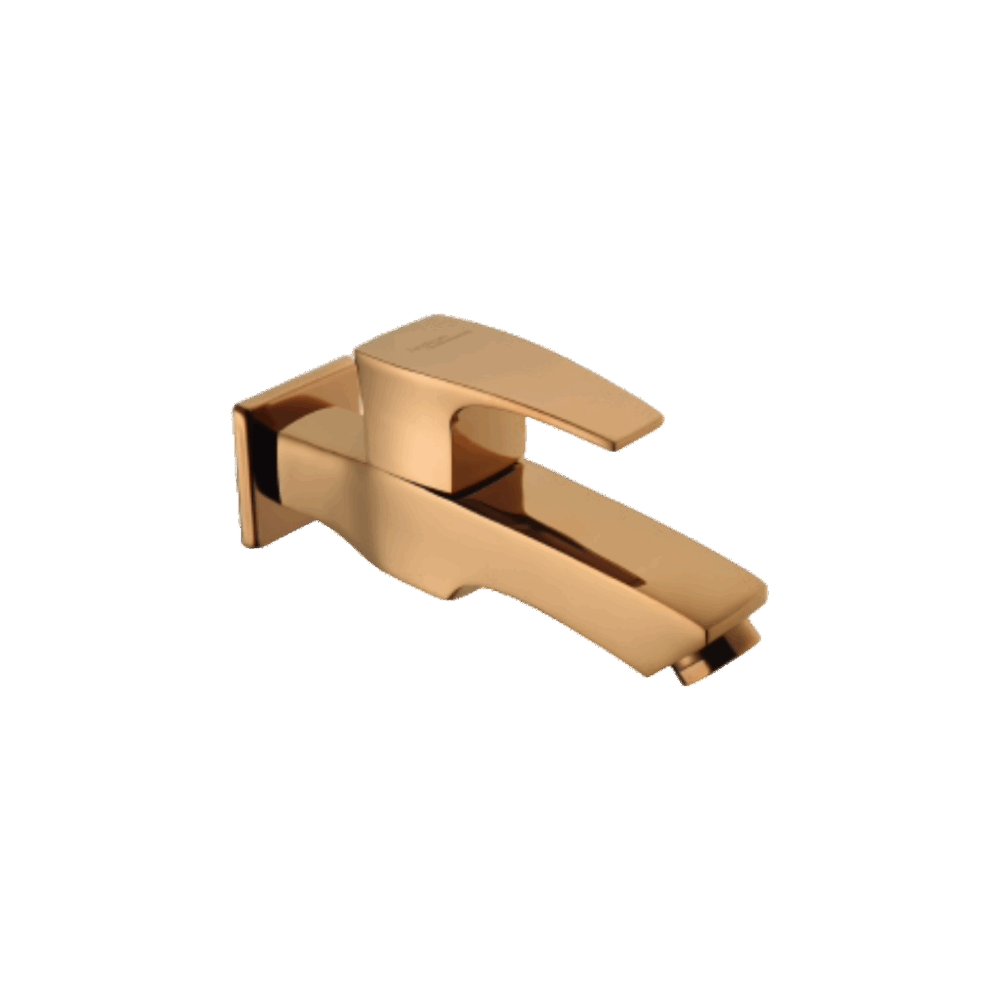 BIB COCK WITH WALL FLANGE IN ROSE GOLD