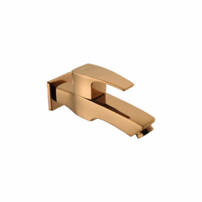 BIB COCK WITH WALL FLANGE IN ROSE GOLD