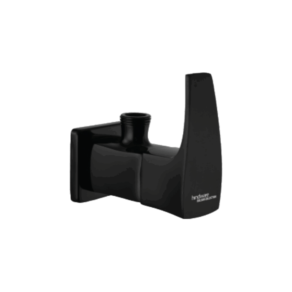 ANGULAR STOP COCK WITH WALL FLANGE IN CHROME BLACK