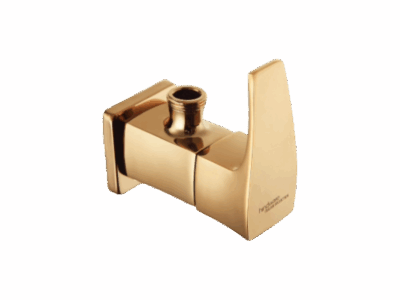 ANGULAR STOP COCK WITH WALL FLANGE IN ROSE GOLD