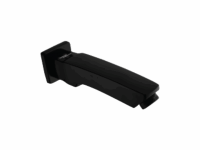 BATHTUB SPOUT IN CHROME BLACK