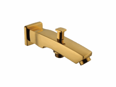 BATHTUB SPOUT WITH TIP-TON IN GOLD