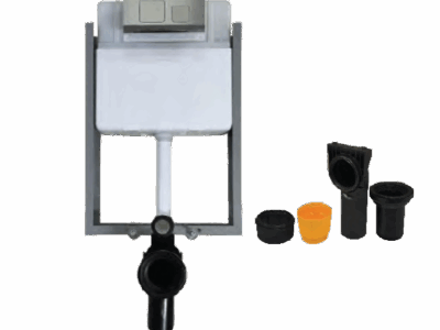 CONCEALED CISTERN NEO HALF FRAME & DRAIN SET - QF