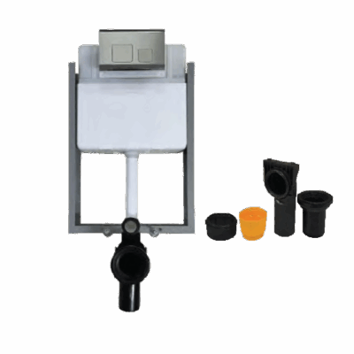 CONCEALED CISTERN NEO HALF FRAME & DRAIN SET - QF