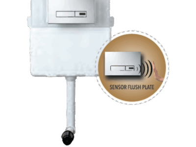 CONCEALO EASY SENSE CONCEALED CISTERN WITH SENSOR FLUSH PLATE