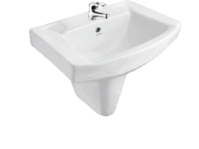 VIKING Half Pedestal Wash Basin