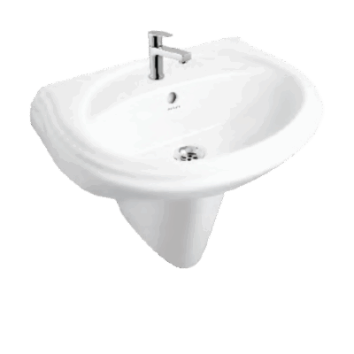 DELTA Half Pedestal Wash Basin