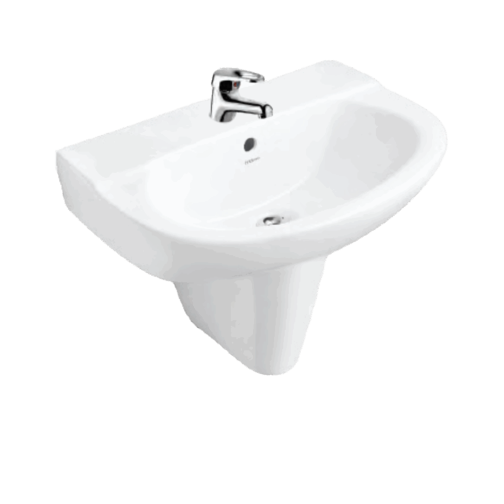 MARIO Half Pedestal Wash Basin