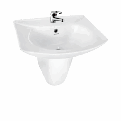 STUDIO Half Pedestal Wash Basin