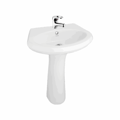 DELTA Full Pedestal Wash Basin