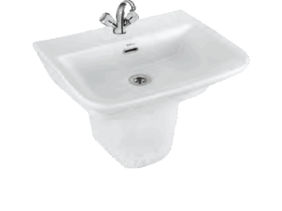 FLORA Half Pedestal Wash Basin