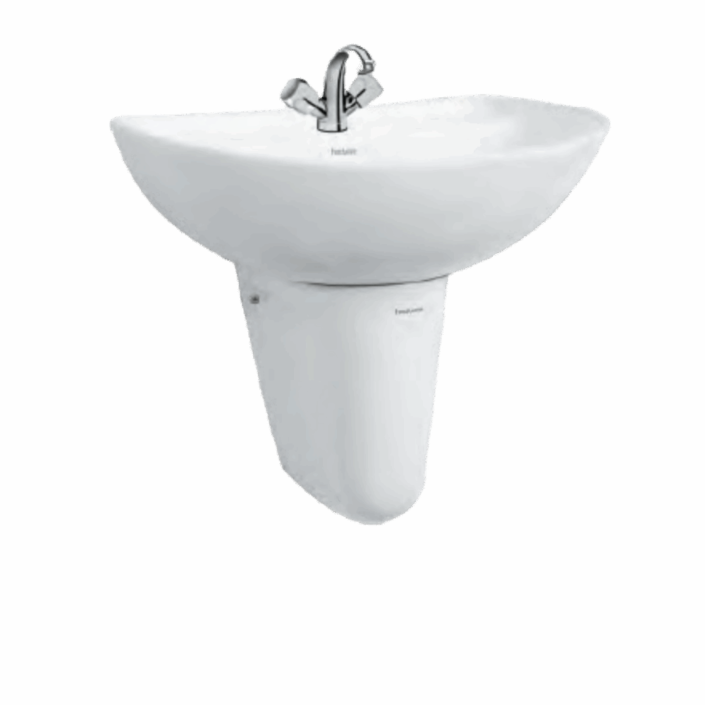 DEW Half Pedestal Wash Basin