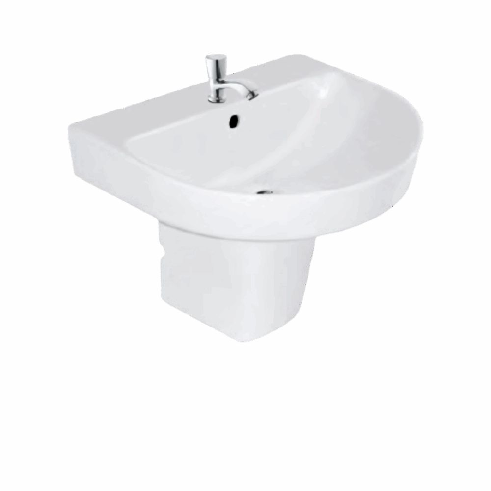 CEDAR Half Pedestal Wash Basin