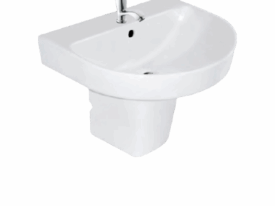 CEDAR Half Pedestal Wash Basin