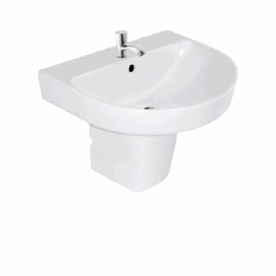 CEDAR Half Pedestal Wash Basin