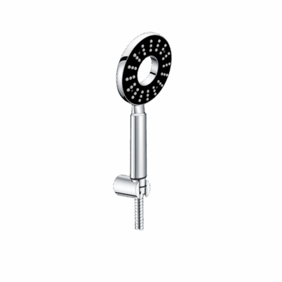 Polo Black Hand Shower with 1.5 m Hose Pipe & Hook