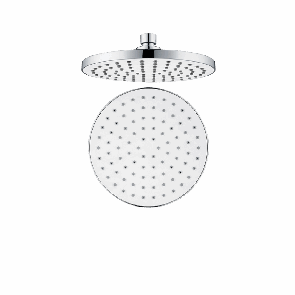 Single Flow Overhead 200 mm Shower – White