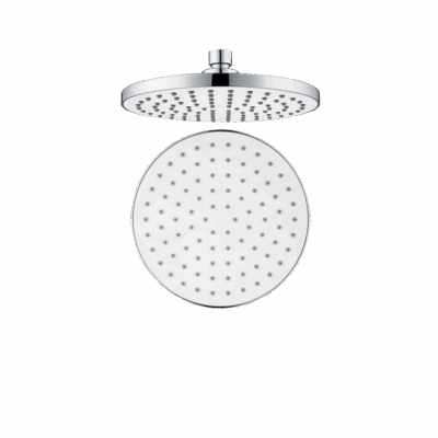 Single Flow Overhead 200 mm Shower – White