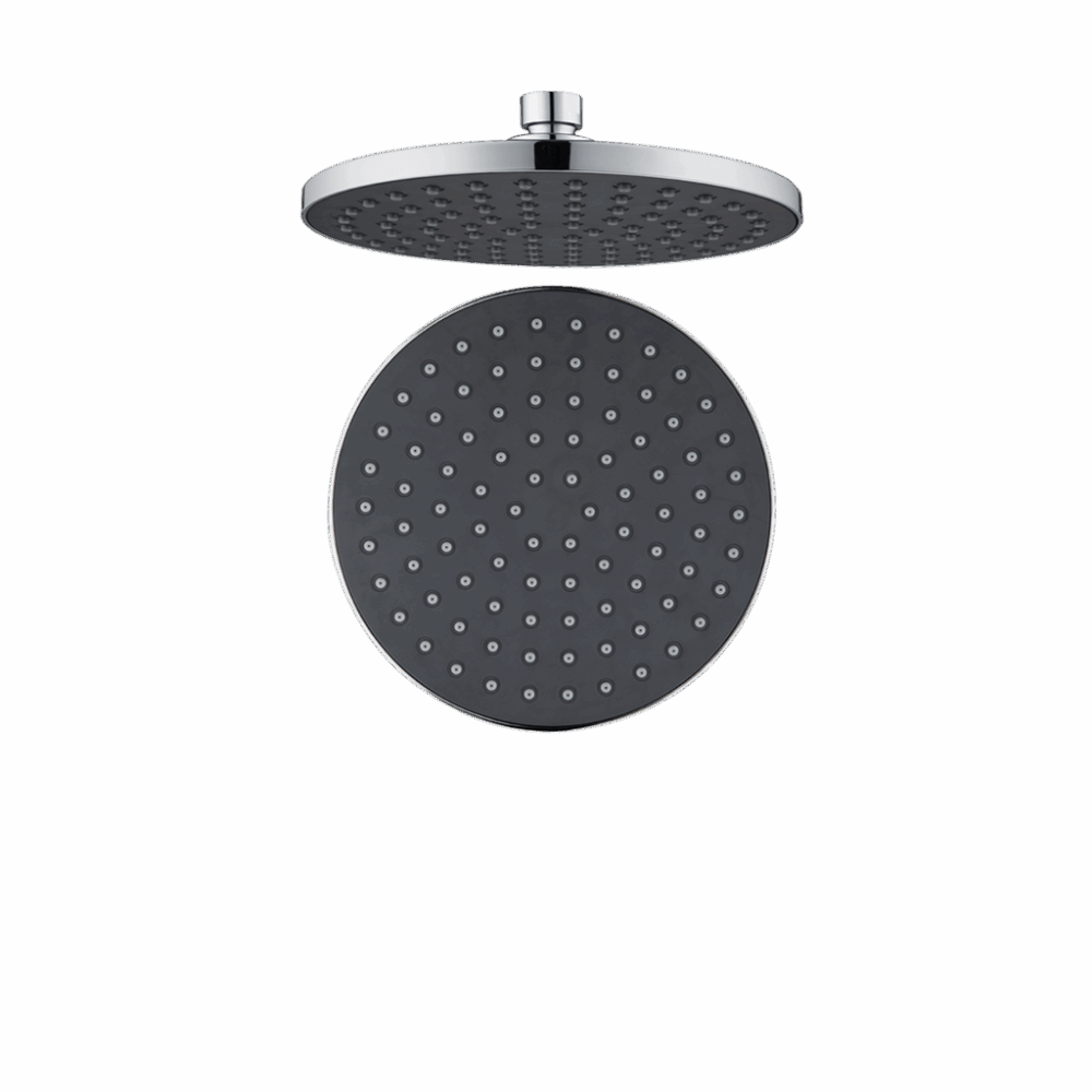 Single Flow Overhead Shower 200 mm – Dark Grey