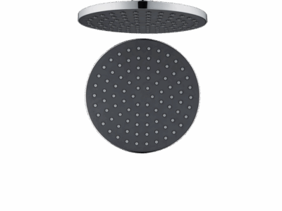 Single Flow Overhead Shower 200 mm – Dark Grey