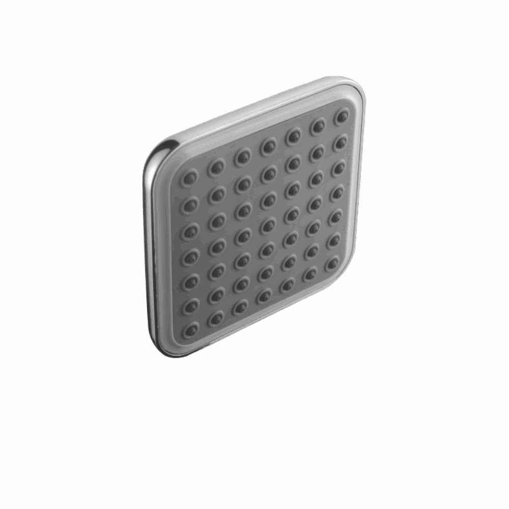 Rain Bathroom Shower Grey White 100MM-Square