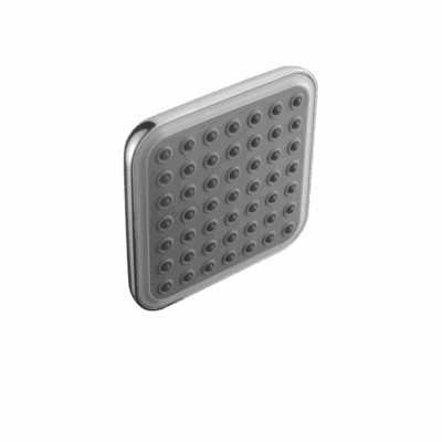 Rain Bathroom Shower Grey White 100MM-Square