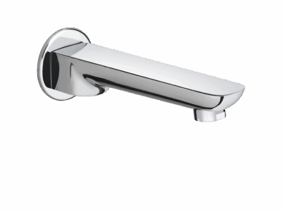 Fluid Bathtub Spout with Flange