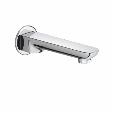 Fluid Bathtub Spout with Flange