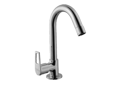 Aspiro Swan Neck Tap With Left Hand Operating Knob