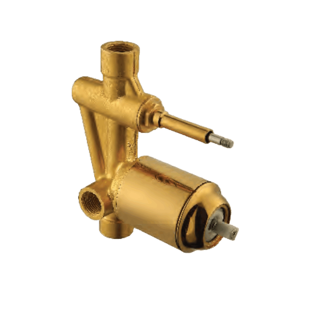 Divertor Hi-Flow Body With PVD Sleeve (Gold)