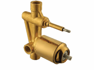 Divertor Hi-Flow Body With PVD Sleeve (Gold)