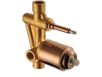 Divertor Hi-Flow Body With PVD Sleeve (Rose Gold)