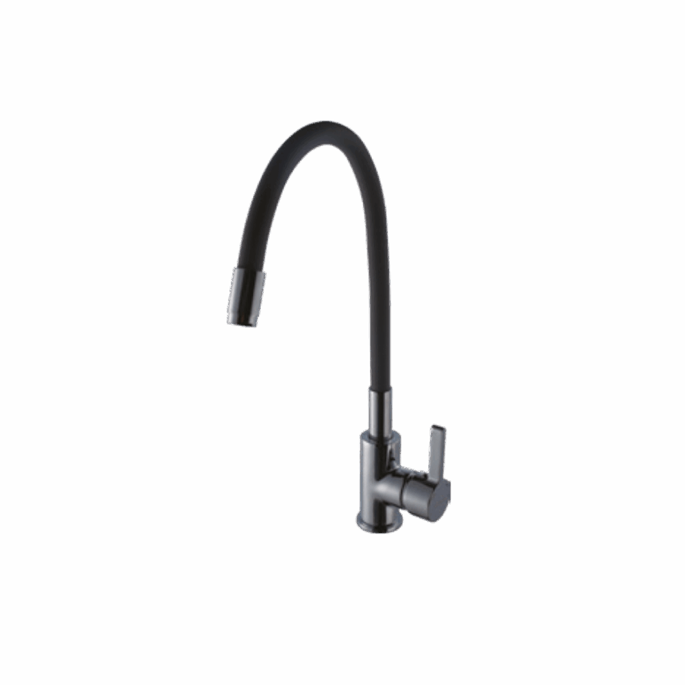 Sink Cock With Flexible Spout (Grey)