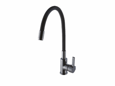 Sink Cock With Flexible Spout (Grey)