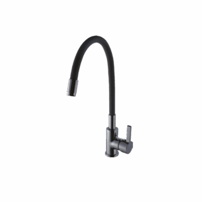 Single Lever Sink Mixer With Flexible Spout (Grey)