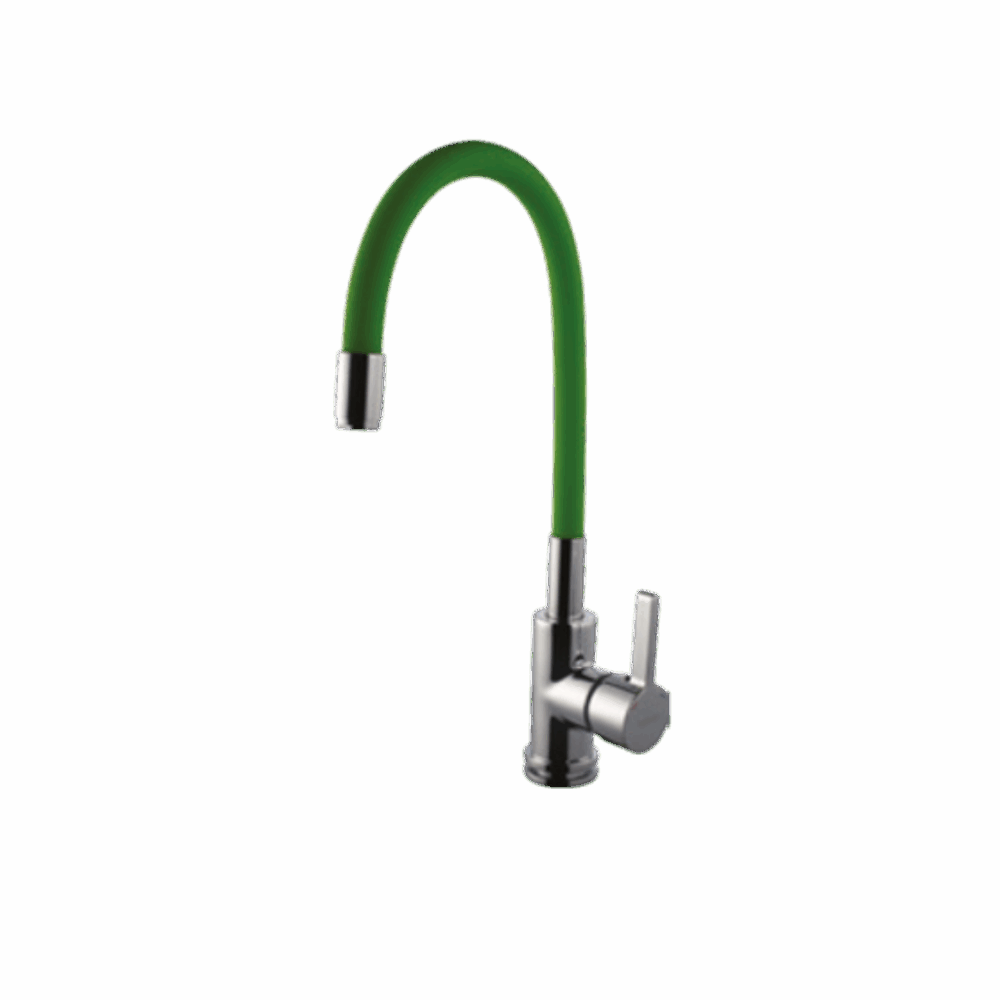 Sink Cock With Flexible Spout (Green)