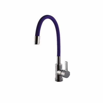 Single Lever Sink Mixer With Flexible Spout (Purple)
